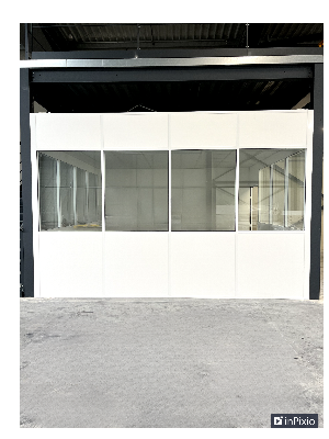 Cloison vitrée sur allège double vitrage – A2M Agencement